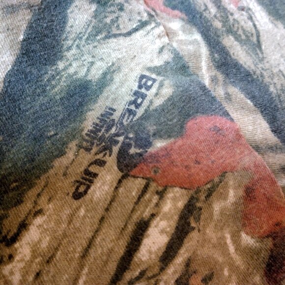 Vintage 1990s Russell Athletic Break Up Infinity Camo Shirt 2XL Tree Hunting - Picture 11 of 13